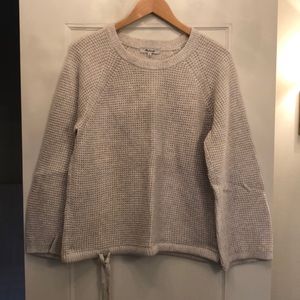 Waffle weave sweater